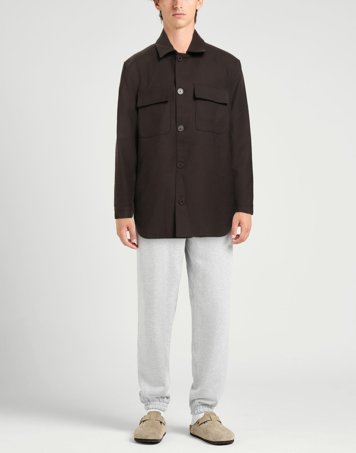 Sandro Mens Jacket Chocolate in Brown