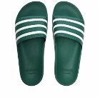 Adidas Men's Adilette in Collegiate Green/White
