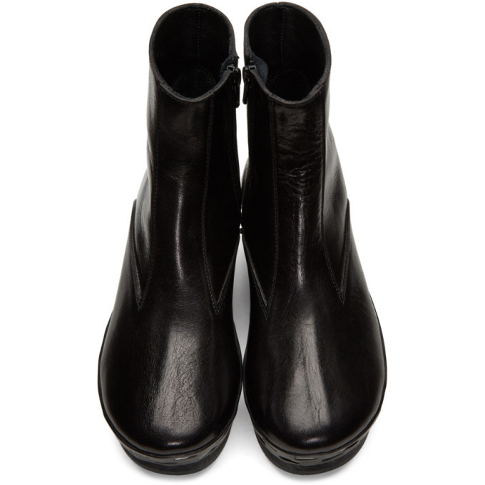 MM6 Maison Martin Margiela Black Clog Boots MM6 Maison Margiela