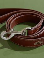 A.P.C. - Toutou Logo-Print Leather Dog Lead