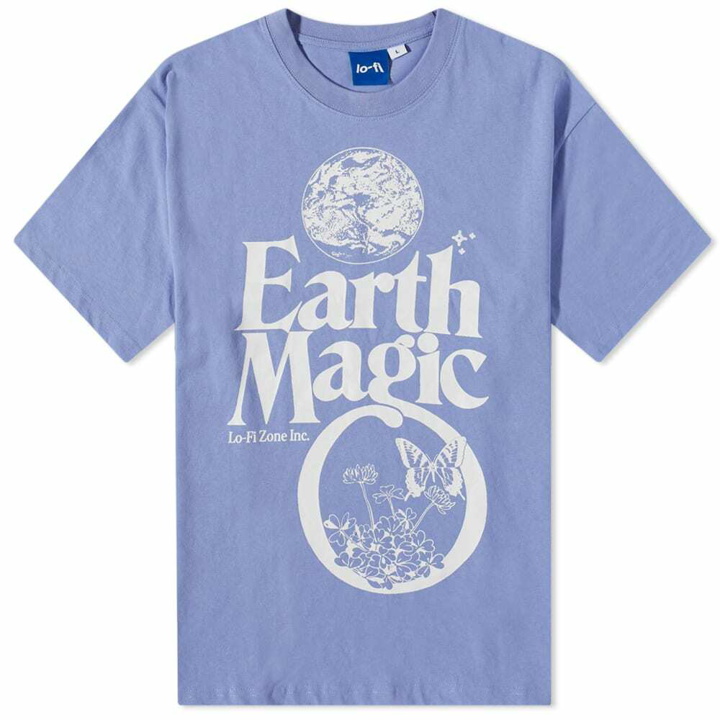 Photo: Lo-Fi Men's Earth Magic T-Shirt in Periwinkle