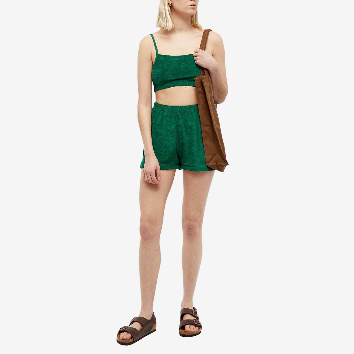 Howlin by Morrison Women's Howlin' Velour Wonder Short in Mezcal Green