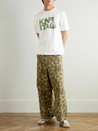 KAPITAL - Printed Cotton-Jersey T-Shirt - Green