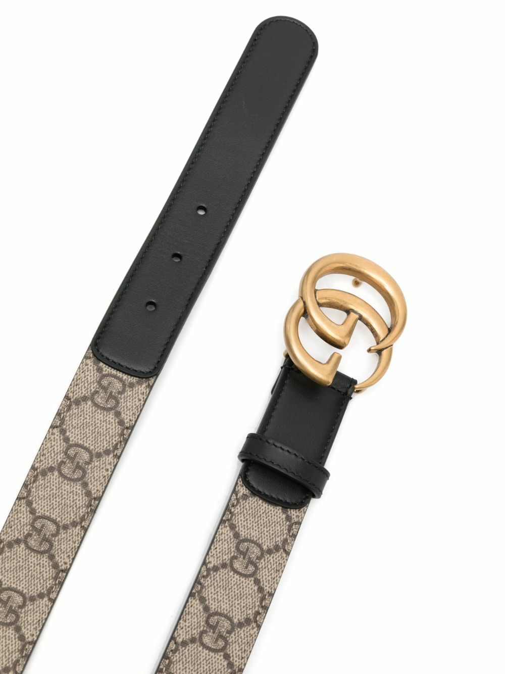 Gucci Black GG Marmont Leather Belt Gucci