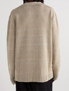 Maison Margiela - Distressed Knitted Cardigan - Neutrals