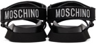 Moschino Black 'Moschino's Tape' Sandals