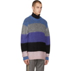 Acne Studios Blue and Grey Mohair Albah Sweater