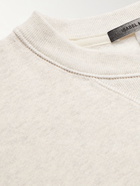 Isabel Marant - Mike Logo-Print Cotton-Blend Jersey Sweatshirt - Neutrals