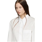 Lemaire White Straight Collar Shirt