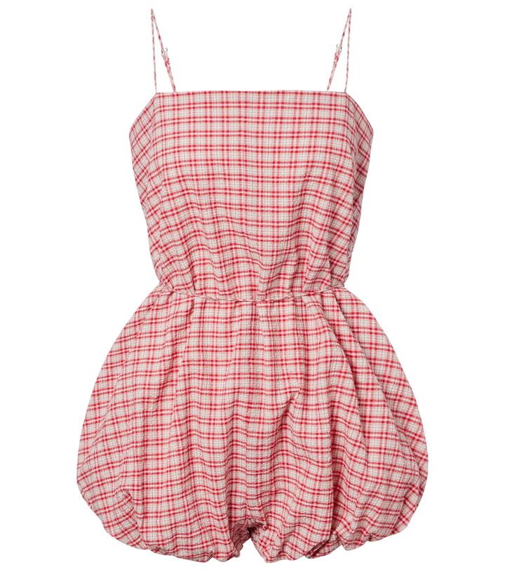 Photo: Faithfull Riatto checked cotton romper