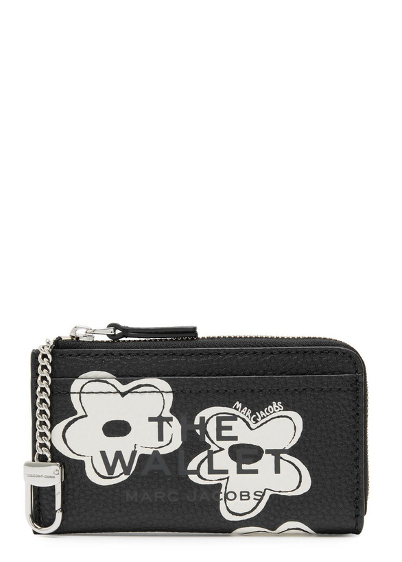 Photo: Marc Jacobs The Wallet Floral-print Leather Wallet - Black And White - One Size