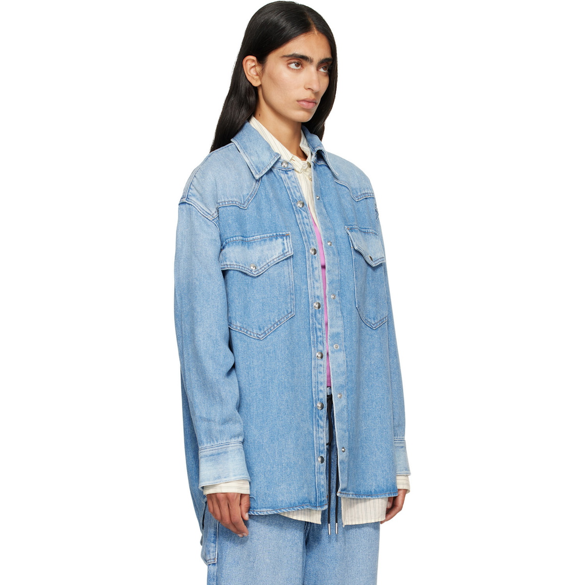 AGOLDE Blue Lotta Denim Shirt