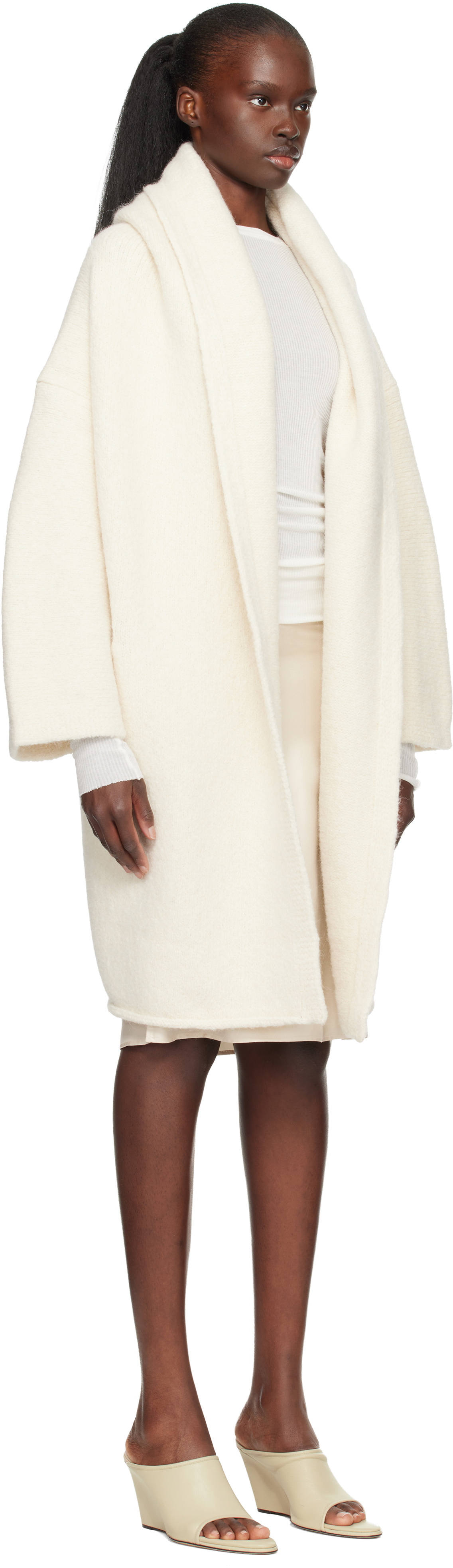 Lauren Manoogian Off-White Capote Coat