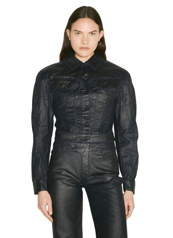 Photo: Mugler Waxed Denim Jacket