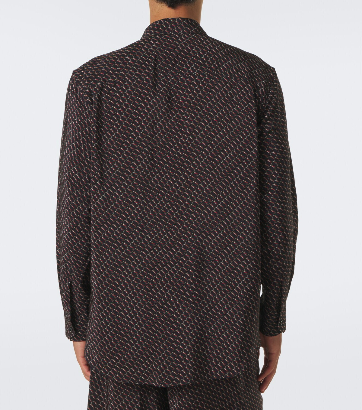 Saint Laurent Cassandre printed silk shirt