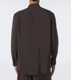 Saint Laurent Cassandre printed silk shirt