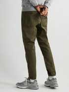 Beams Plus - Gym Tapered Stretch-Cotton Twill Drawstring Trousers - Green