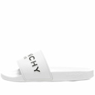 Givenchy Men's Logo Slide in White/Black