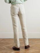 Kingsman - Slim-Fit Straight-Leg Linen Suit Trousers - Neutrals