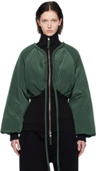Ottolinger Green Rib Puffer Jacket