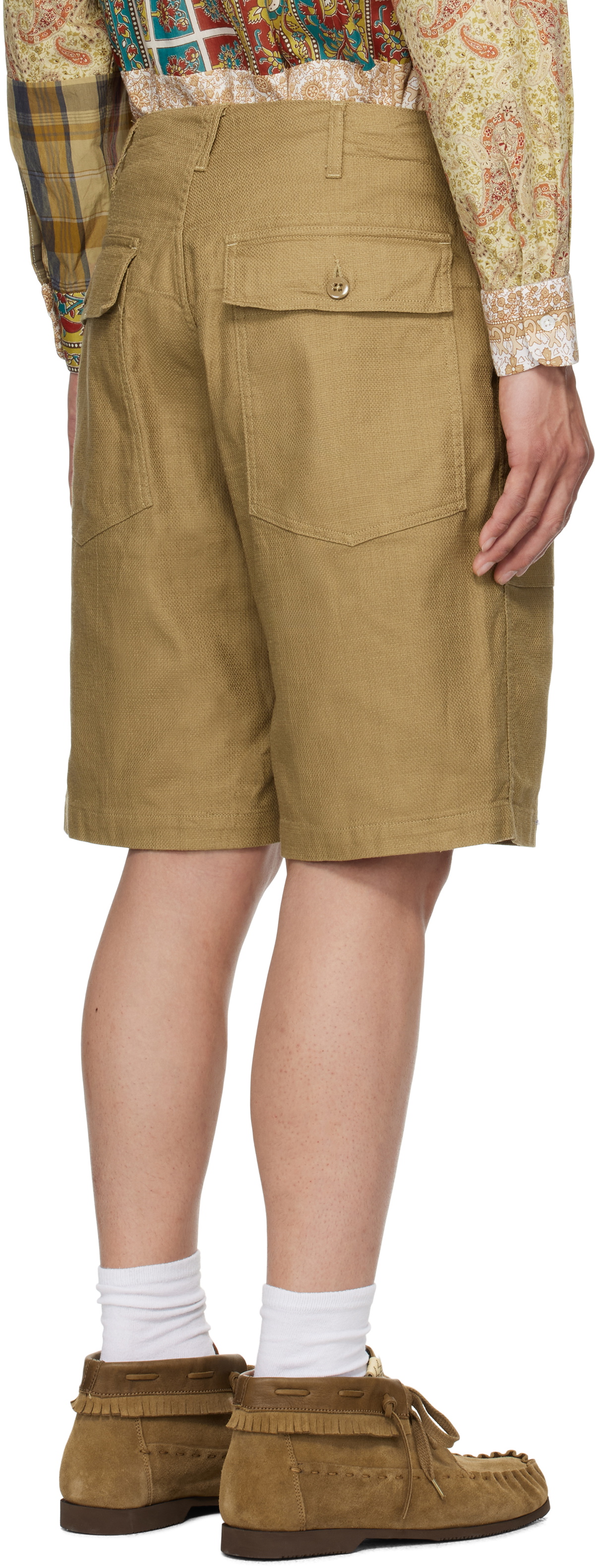Engineered Garments Khaki Fatigue Shorts