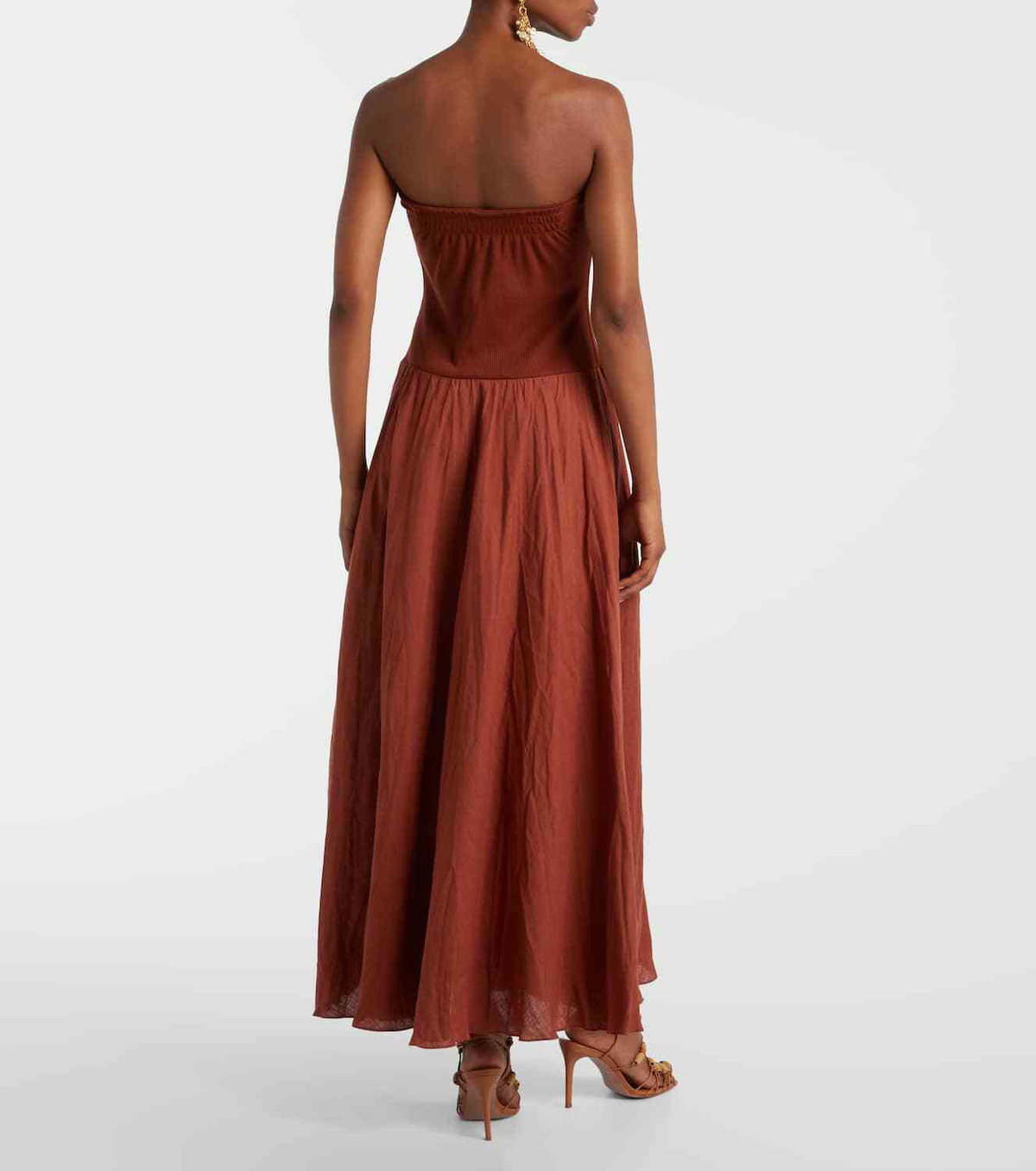 Johanna Ortiz Light And Sound linen-blend maxi dress Johanna Ortiz