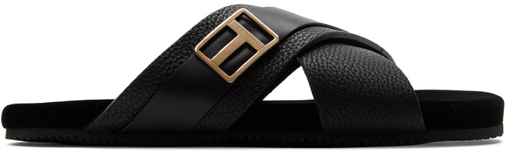 Photo: TOM FORD Black Butterfly Sandals