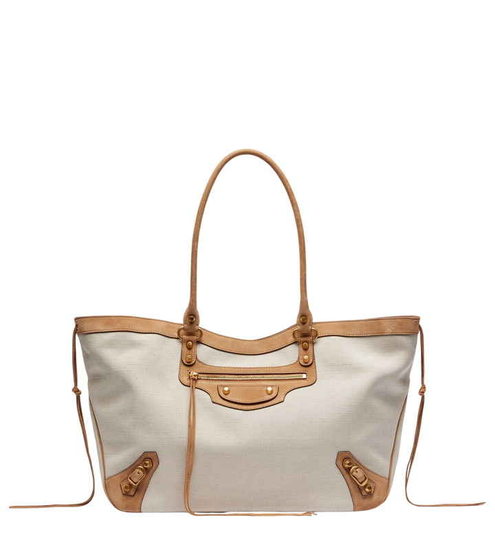 Photo: Balenciaga Le City Beach Medium canvas tote bag
