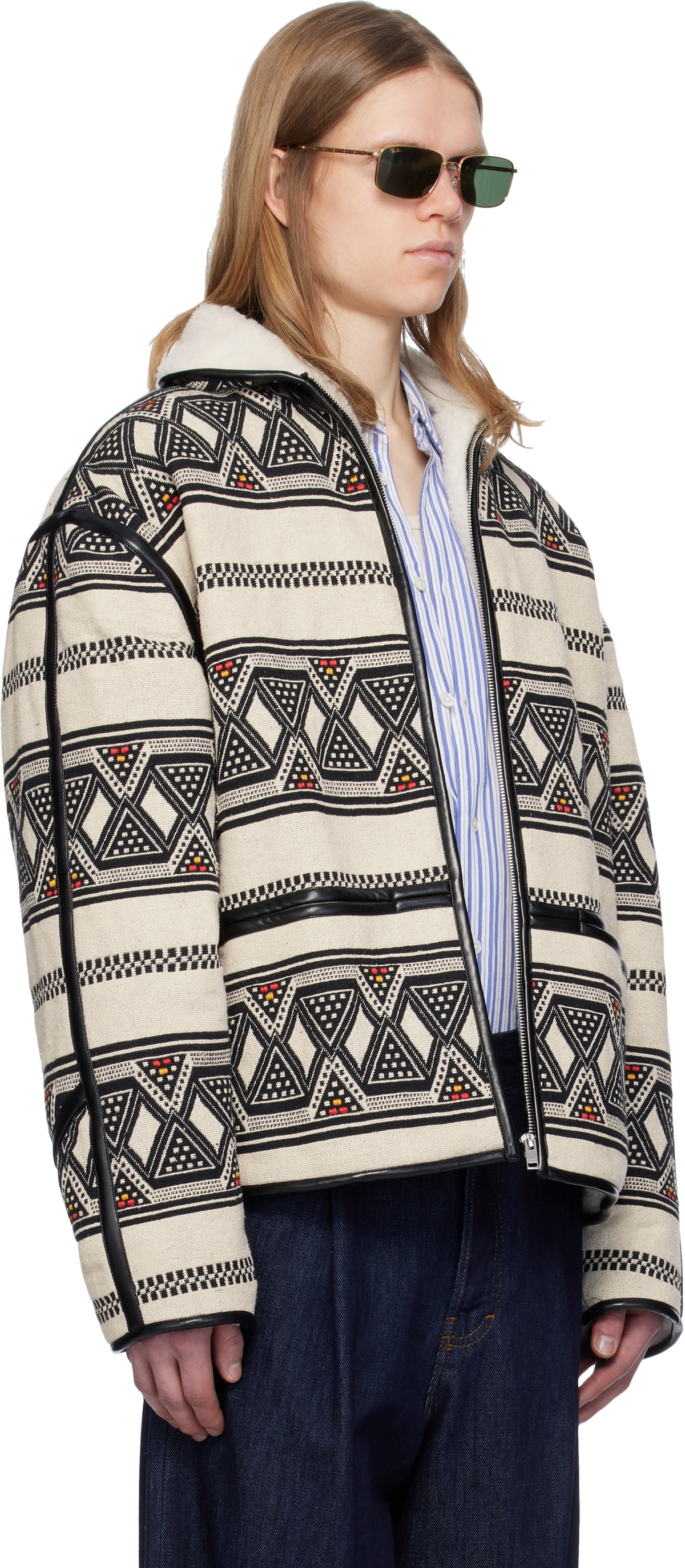 Isabel Marant Black & Off-White Nelkis Jacket Isabel Marant