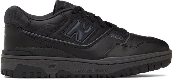 Photo: New Balance Black 550 Low-Top Sneakers