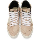 Vans Pink and Off-White Bricolage Sk8-Hi Sneakers