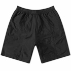 AMI Men's Small A Heart Long Swim Short in Black