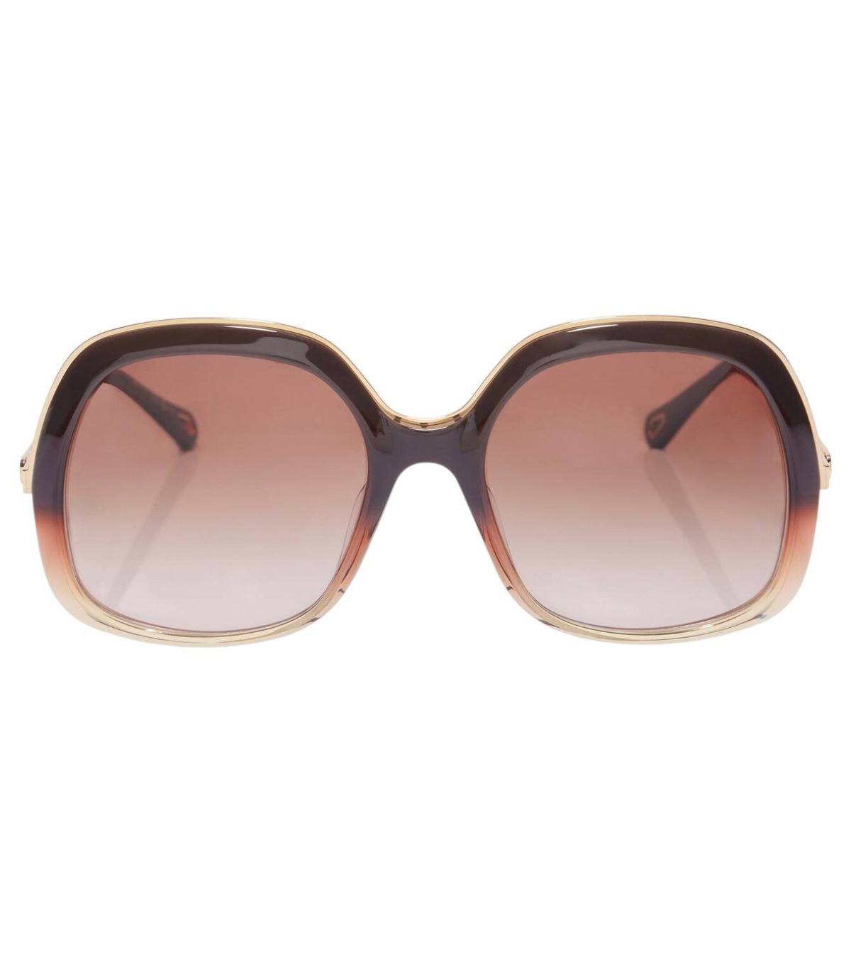 Chloé Gold Square Hanah Sunglasses Chloe