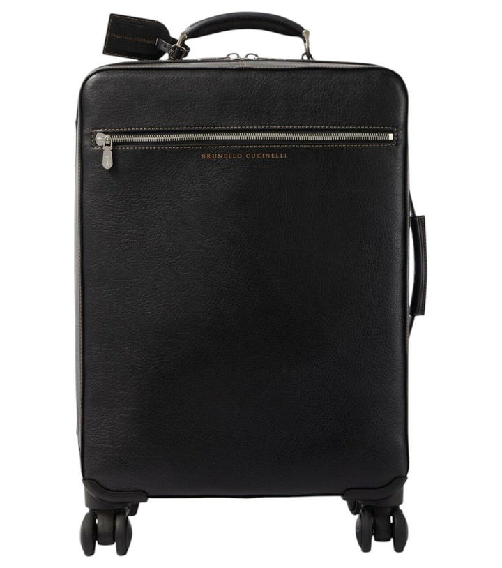Photo: Brunello Cucinelli Leather carry-on suitcase