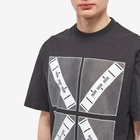 The Trilogy Tapes Men's 4 Boxes Cross T-Shirt in Black