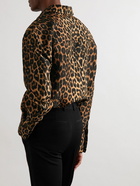 SAINT LAURENT - Leopard-Print Silk Shirt