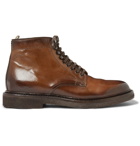 Officine Creative - Stanford Burnished-Leather Boot - Brown