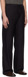 Aviva Jifei Xue Black Drawstring Trousers