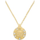 Versace Gold Medusa Crystal Palazzo Necklace