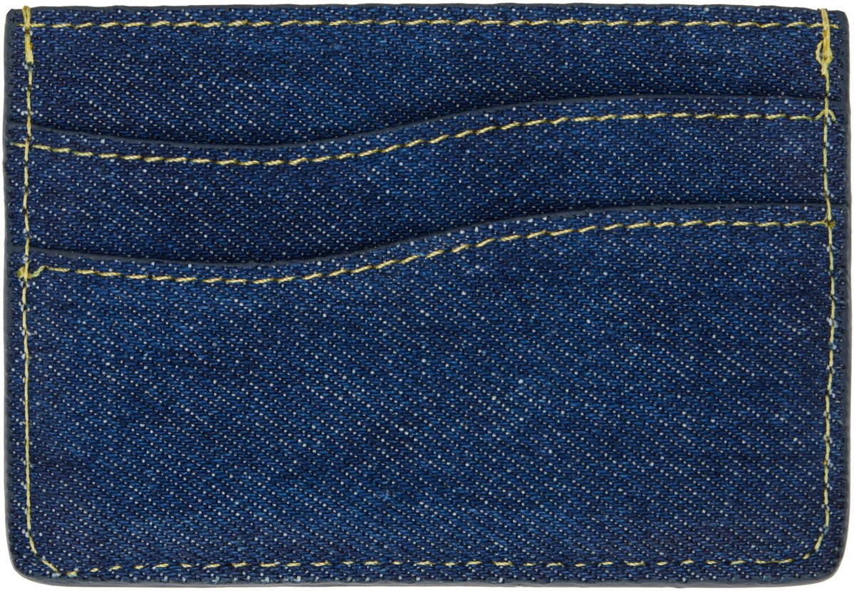 Dime Blue Cursive Card Holder