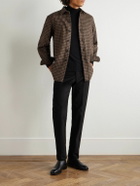 Rubinacci - Straight-Leg Cotton-Moleskin Trousers - Black