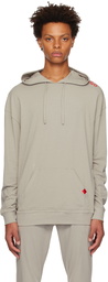 Hugo Taupe Print Hoodie