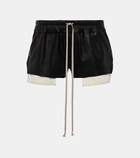 Rick Owens Fog leather shorts