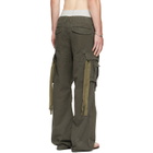 Raimundo Langlois Khaki Double Fly Cargo Pants