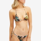 Jean Paul Gaultier Women's Butterfly Print Bikini Top in Yellow/Multi
