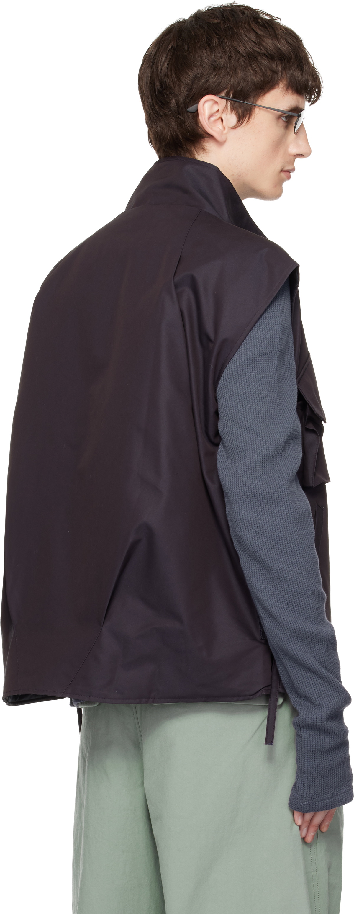 FFFPOSTALSERVICE Purple Darted Kalf Vest