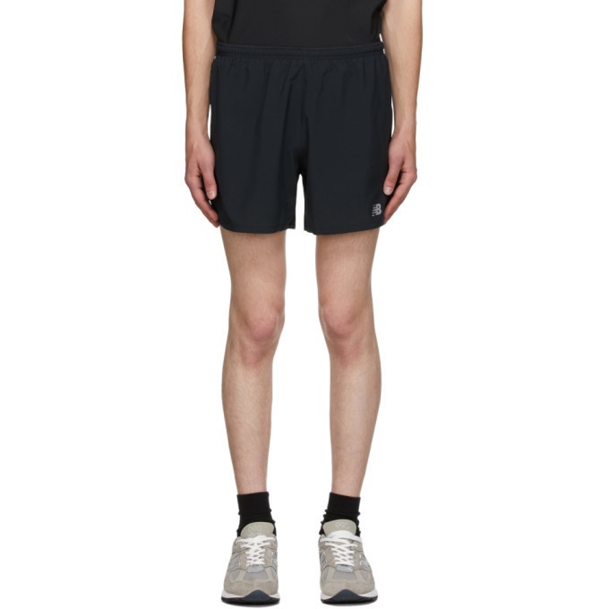 Photo: New Balance Black Medium Length Impact Run Shorts
