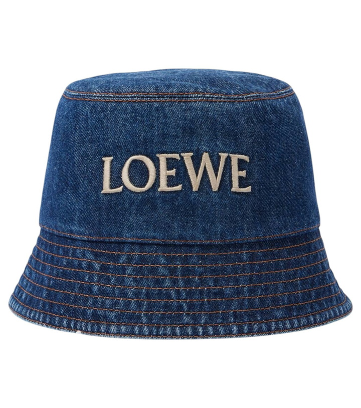 Photo: Loewe Logo denim bucket hat