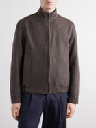 Sunspel - Donegal Wool and Silk-Tweed Jacket - Brown