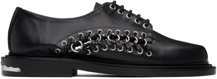 Photo: Toga Virilis Black Leather Derbys